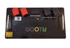 Gootu Solar Inverter Battery System, Black, Heavy Duty Lithium LFP, Digital Display Screen, Professional Control Panel with Multiple Ports (JK Smart BMS) (48V 100AH)