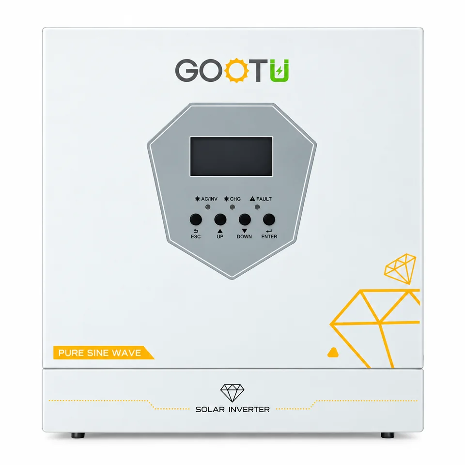 Gootu 3.6 kW hybrid solar inverter, front view